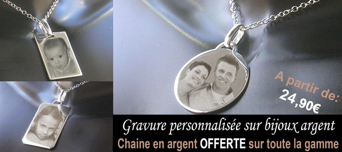 Bijou argent à graver